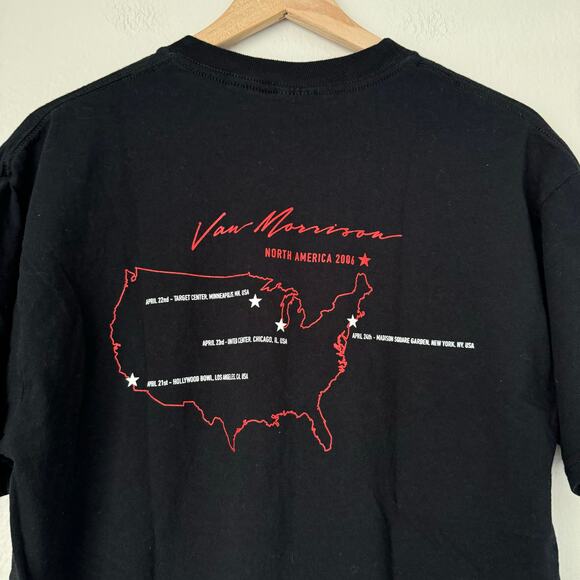 Vintage Van Morrisson Mens T-Shirt Concert Tour Short Sleeve Cotton Size Large - Picture 6 of 8